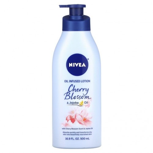 Nivea, 오일 함유 로션, 벚꽃 및 호호바 오일, 500ml(16.9fl oz)