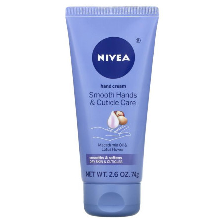 Nivea, 핸드 크림, 마카다미아오일 및 연꽃, 74g(2.6oz)