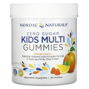 Nordic Naturals, 설탕 무함유, 어린이용 멀티 구미젤리, 오렌지 레몬, 구미젤리 120개