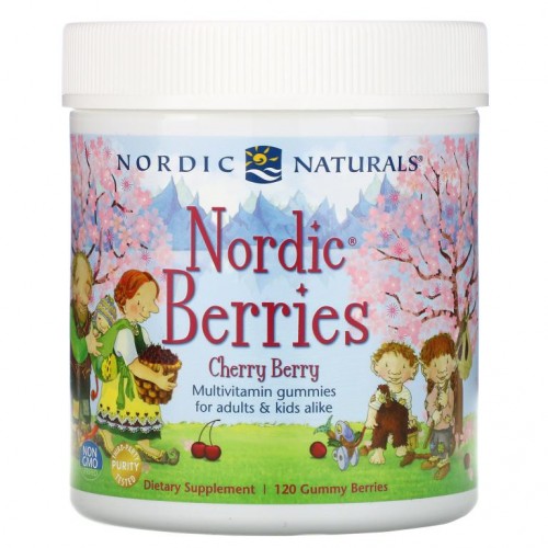 Nordic Naturals, 노르딕 베리스, 체리 베리, 120 거미 베리