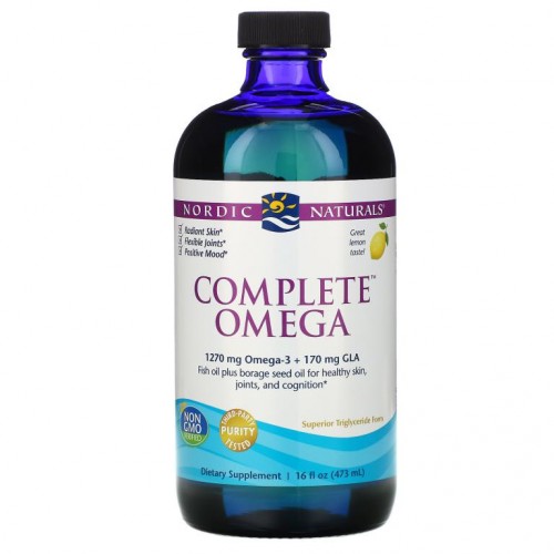 Nordic Naturals, 콤플리트 오메가, 레몬 맛, 16 액량 온스 (473 ml)