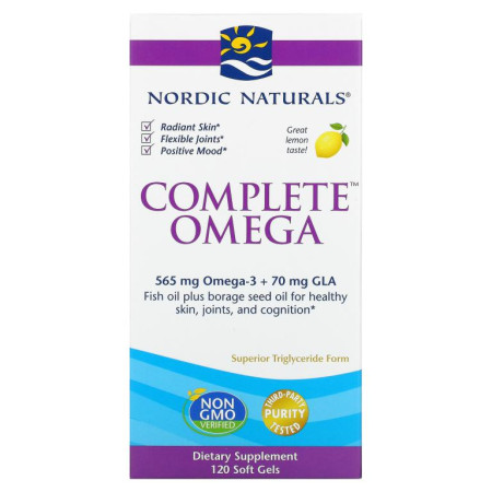 Nordic Naturals, 얼티메이트 오메가, 레몬, 282.5mg, 소프트젤 120정