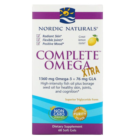 Nordic Naturals, 컴플리트 오메가 엑스트라, 레몬, 680 mg, 60 소프트젤