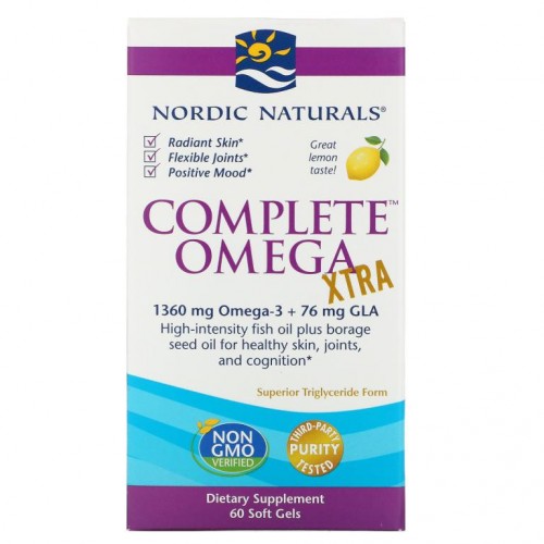 Nordic Naturals, 컴플리트 오메가 엑스트라, 레몬, 680 mg, 60 소프트젤
