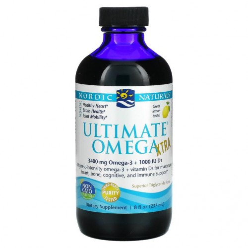 Nordic Naturals, 얼티미트 오메가 엑스트라, 레몬, 8 액량 온스 (237 ml)