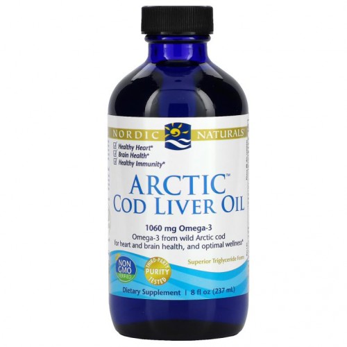 Nordic Naturals, 북극 대구 간유, 8 fl oz(237 ml)