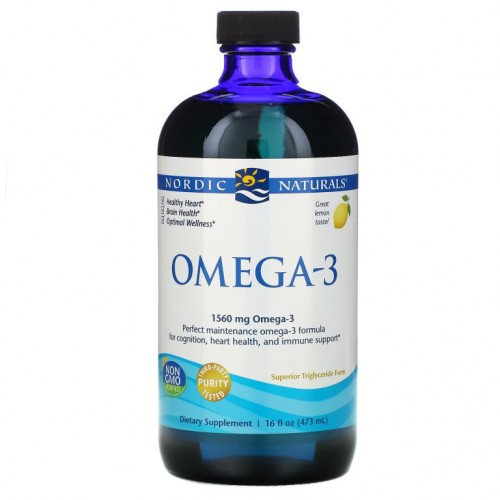 Nordic Naturals, 오메가3, 레몬, 1,560mg, 473ml(16fl oz)