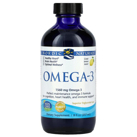 Nordic Naturals, 오메가3, 레몬, 237ml(8fl oz)