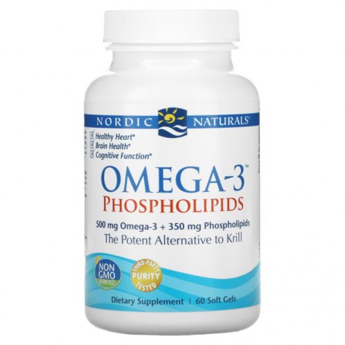 Nordic Naturals, 오메가3 포스포리피드, 소프트젤 60정