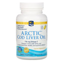 Nordic Naturals, Arctic Cod Liver Oil, 레몬 맛, 250mg, 소프트젤 90정