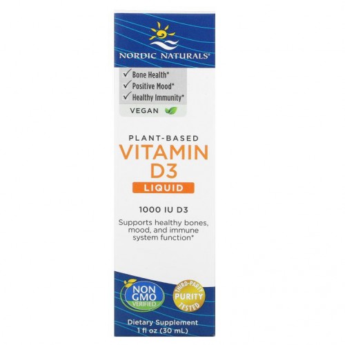 Nordic Naturals, 식물성 비타민D3 액제, 1,000IU, 30ml(1fl oz)