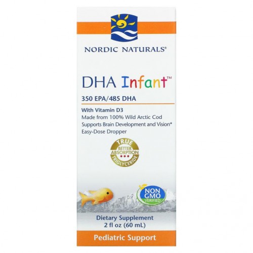 Nordic Naturals, 비타민D3 함유 DHA Infant, 60ml(2fl oz)