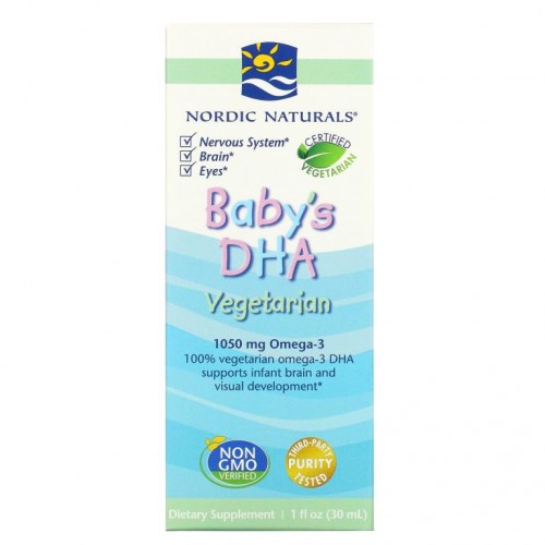 Nordic Naturals, 유아용 DHA, 식물성, 1fl oz(30ml)