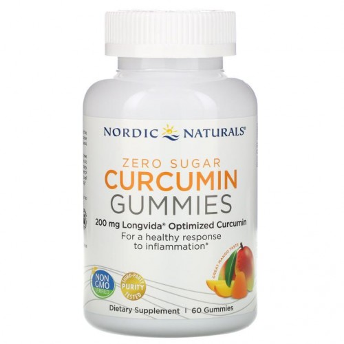 Nordic Naturals, 커큐민 젤리(Gummy), 망고, 100 mg, 60개