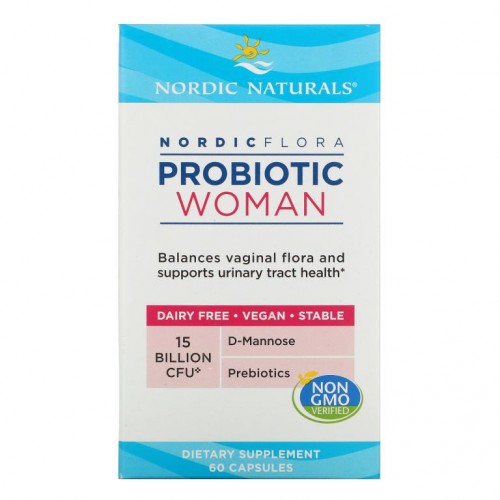 Nordic Naturals, Nordic Flora 프로바이오틱, 여성용, 150억 CFU, 캡슐 60정