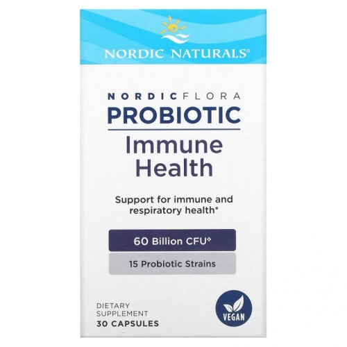 Nordic Naturals, Nordic Flora 프로바이오틱, 면역 건강, 600억CFU, 캡슐 30정