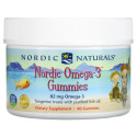 Nordic Naturals, Nordic Omega-3 구미젤리, 탠저린 트리츠, 82mg, 구미젤리 60개