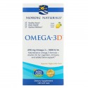 Nordic Naturals, Omega-3D, 레몬, 소프트젤 120정