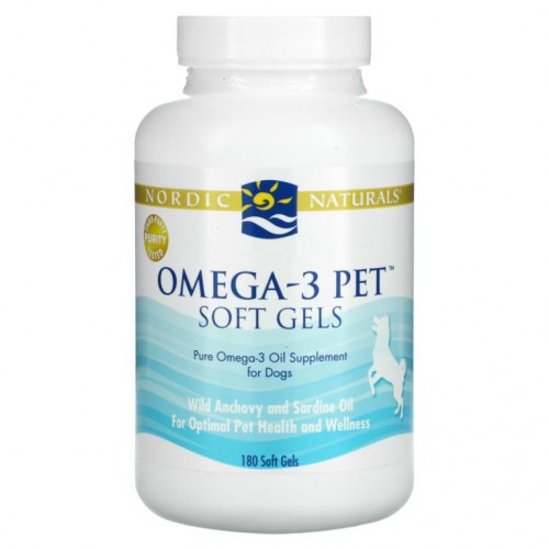 Nordic Naturals, Omega-3 Pet, 반려견용, 소프트젤 180정