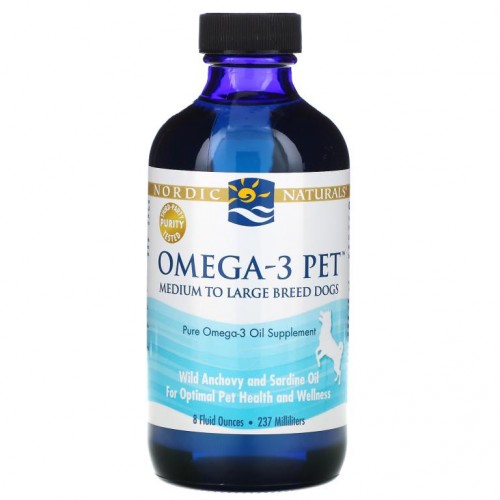 Nordic Naturals, Omega-3 Pet, 중대형견용, 237ml(8fl oz)
