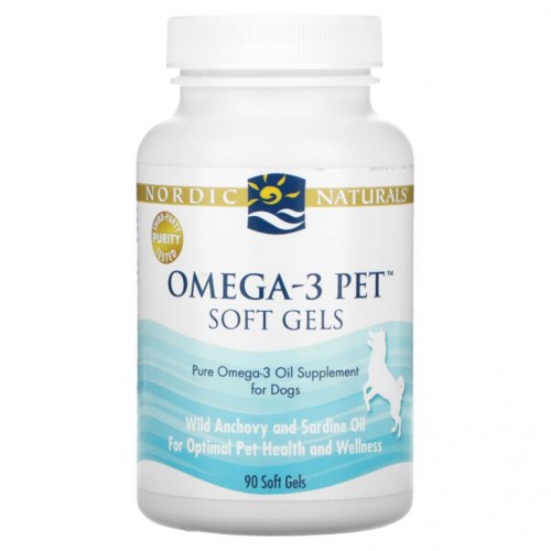 Nordic Naturals, Omega3 Pet, 반려견용, 소프트젤 90정
