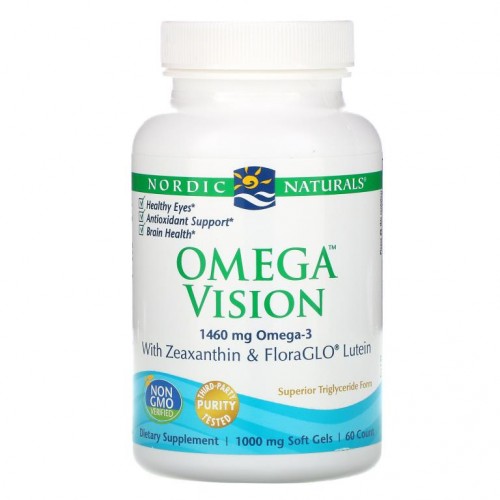 Nordic Naturals, Omega Vision, 730mg, 소프트젤 60정