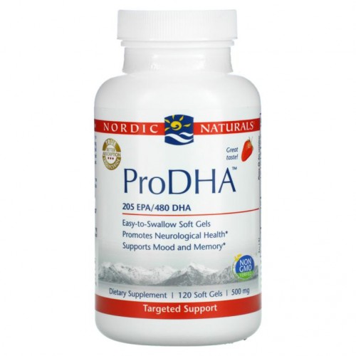 Nordic Naturals, ProDHA, 딸기맛, 415mg, 소프트젤 120정