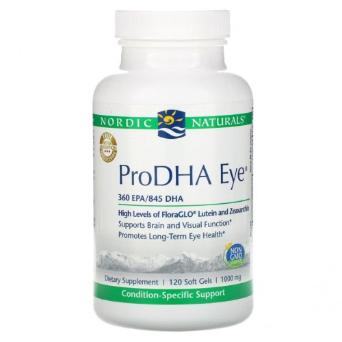 Nordic Naturals, ProDHA Eye, 1,000mg, 120 소프트젤
