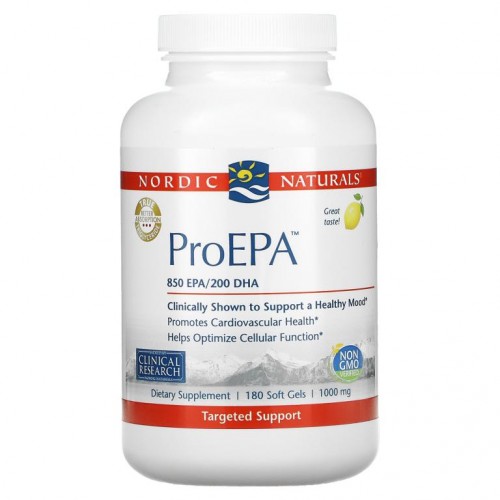 Nordic Naturals, ProEPA, 레몬, 1,000mg, 소프트젤 180정