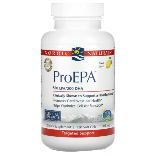 Nordic Naturals, ProEPA, Lemon, 1,000 mg, 120 Softgels