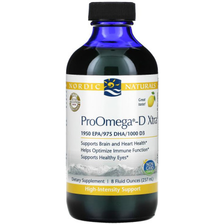 Nordic Naturals, ProOmega-D Xtra, 레몬, 237ml(8fl oz)
