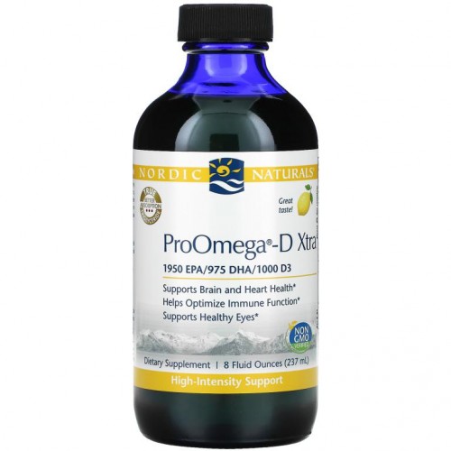 Nordic Naturals, ProOmega-D Xtra, 레몬, 237ml(8fl oz)