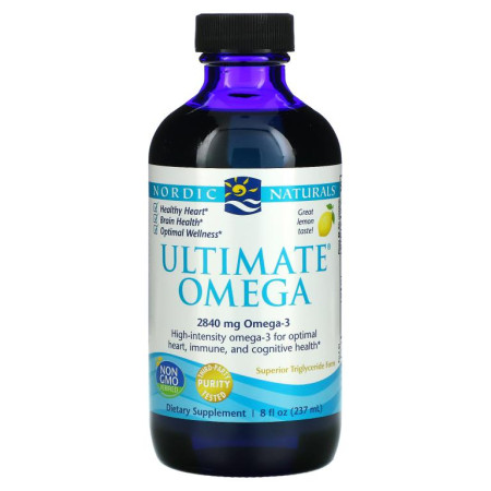Nordic Naturals, Ultimate Omega, 레몬, 2,840mg, 237ml(8fl oz)