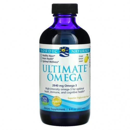 Nordic Naturals, Ultimate Omega, 레몬, 2,840mg, 237ml(8fl oz)