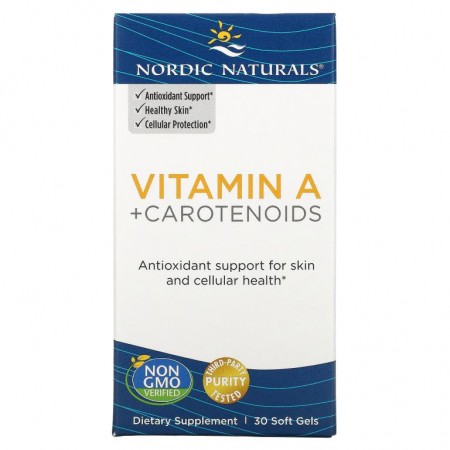 Nordic Naturals, Vitamin A + Carotenoids, 30 Softgels