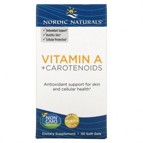 Nordic Naturals, Vitamin A + Carotenoids, 30 Softgels