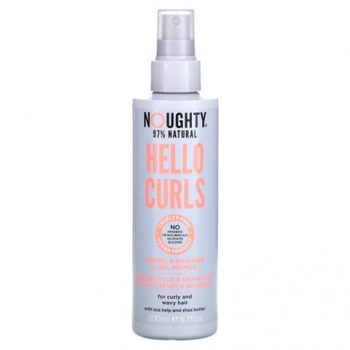 Noughty, 헬로우 컬스, 디파인 & 리셰이프 컬 프라이머, 6.7fl oz(200ml)