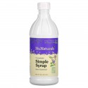 NuNaturals, 누스테비아 심플 시럽, 16 fl oz (.47 l)
