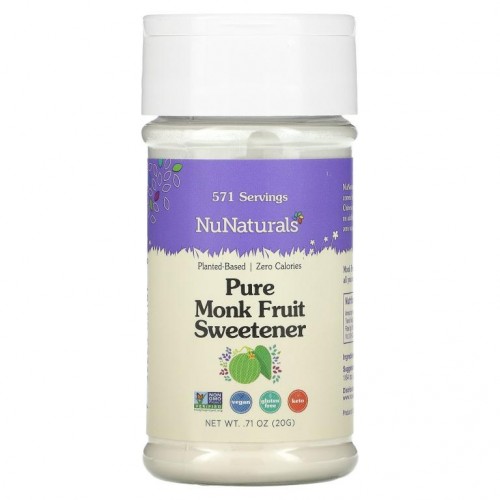 NuNaturals, 순수 나한과 감미료, 20g(0.71oz)