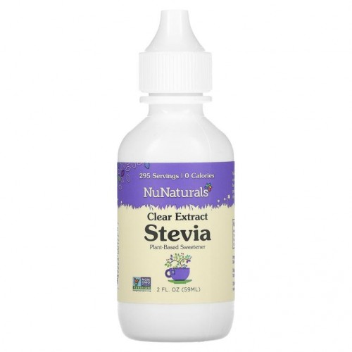 NuNaturals, 깨끗한 누스테비아 추출물, 2 fl oz (59 ml)