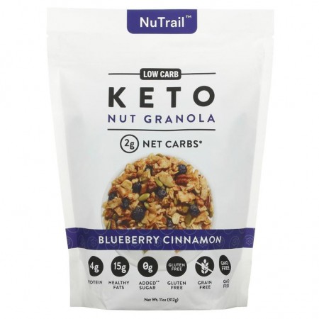 NuTrail, 케토 넛 그래놀라, 블루베리 시나몬, 312g(11oz)