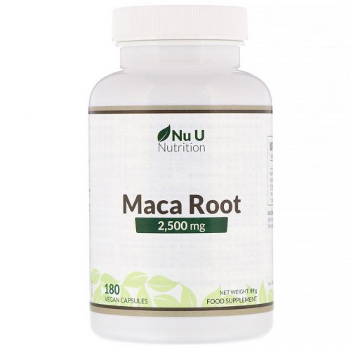 Nu U Nutrition, 마카 뿌리, 2,500mg, 180 식물성 캡슐