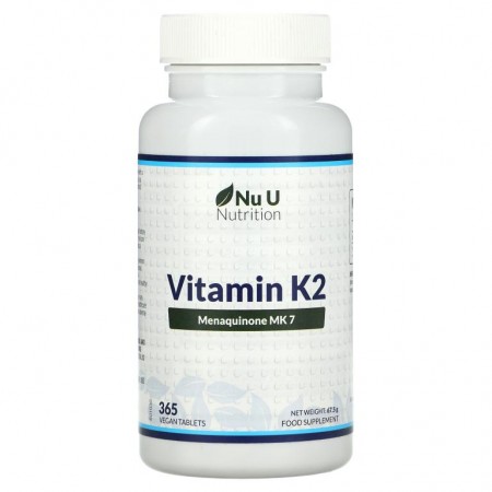 Nu U Nutrition, 비타민K2, 베지 정제 365정