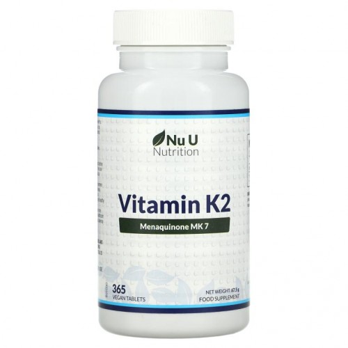 Nu U Nutrition, 비타민K2, 베지 정제 365정