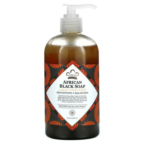 Nubian Heritage, 리퀴드 핸드 솝, 아프리칸 블랙 솝, 364ml(12.3fl oz)