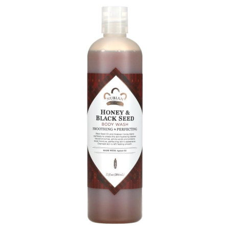 Nubian Heritage, 바디 워시, 꿀 & 블랙 씨드, 384ml(13fl oz)