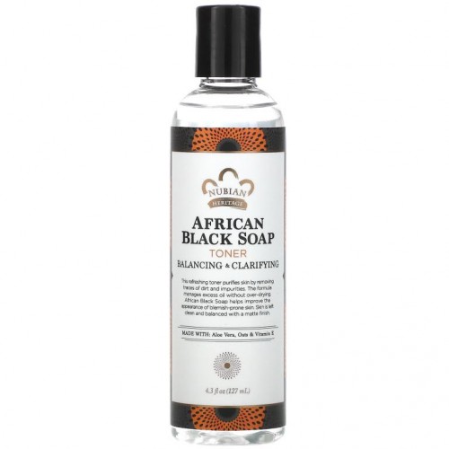 Nubian Heritage, 아프리칸 블랙 비누 토너, 127ml (4.3 fl oz)