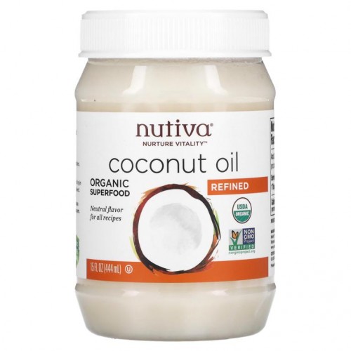 Nutiva, 유기농 코코넛오일, 정제, 444ml(15fl oz)