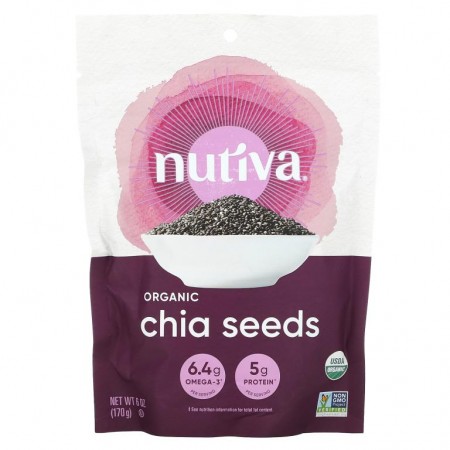 Nutiva, 유기농 치아씨, 170g(6oz)