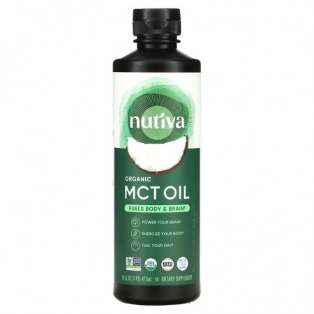 Nutiva, 유기농 MCT 오일, 473ml(16fl oz)